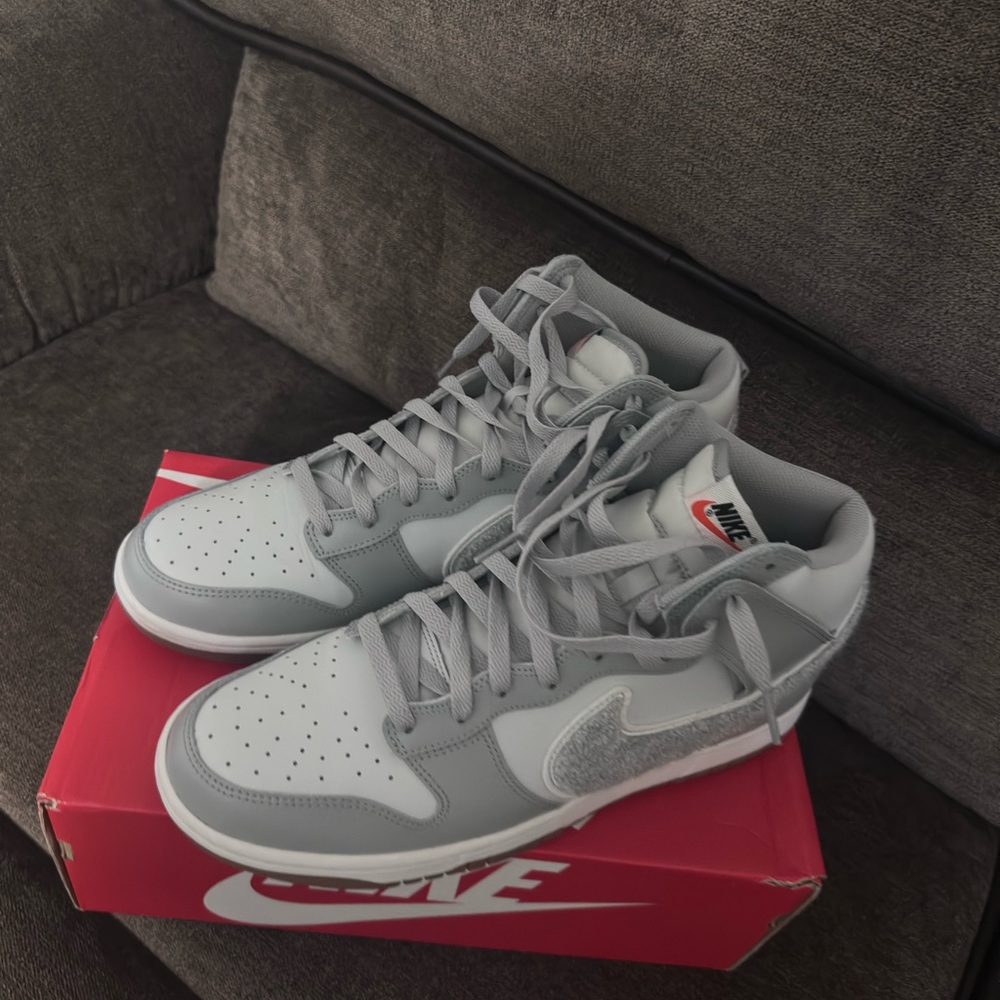 Nike Grey High Dunk Sneakers